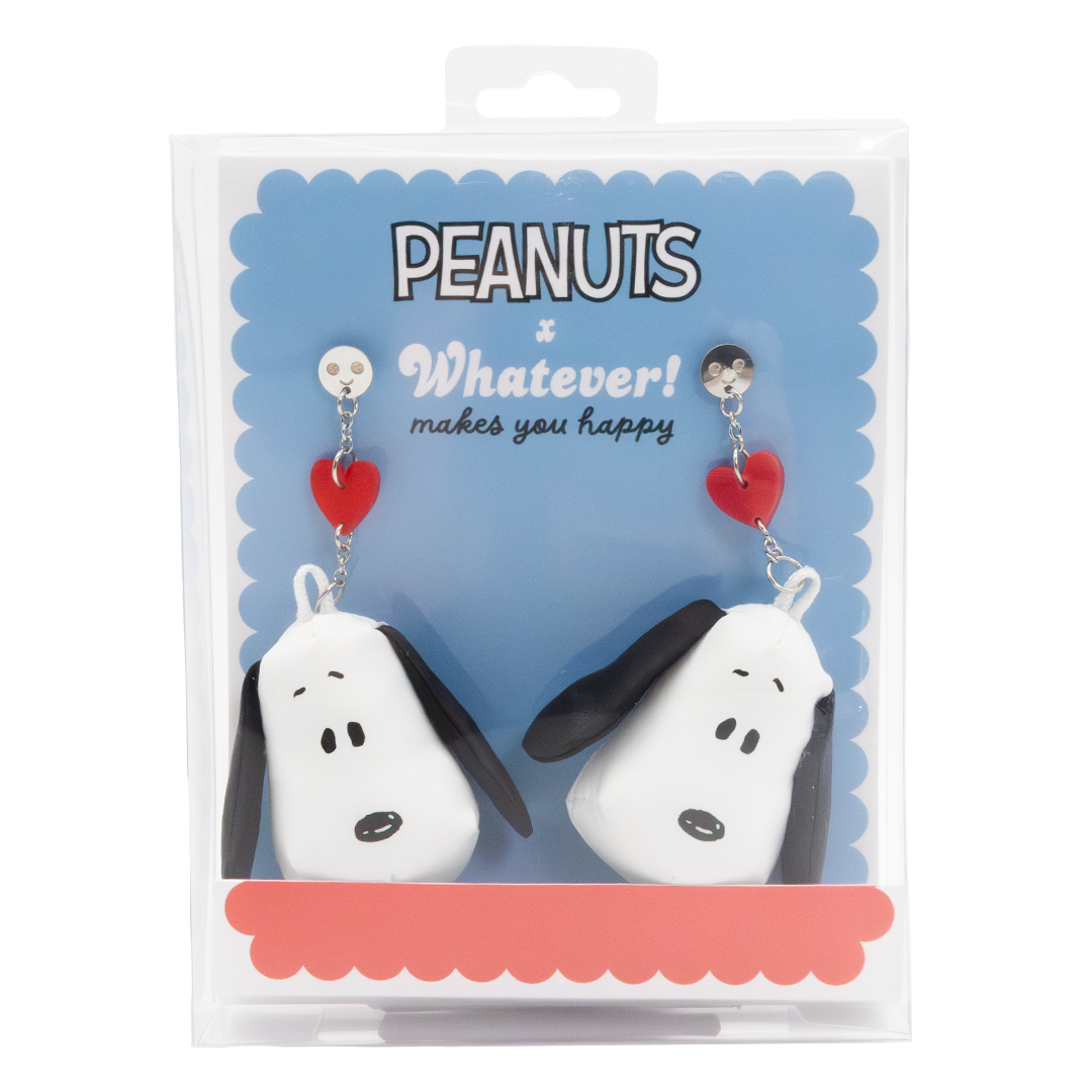 Peanuts 75th Snoopy Padded Nylon Earrings