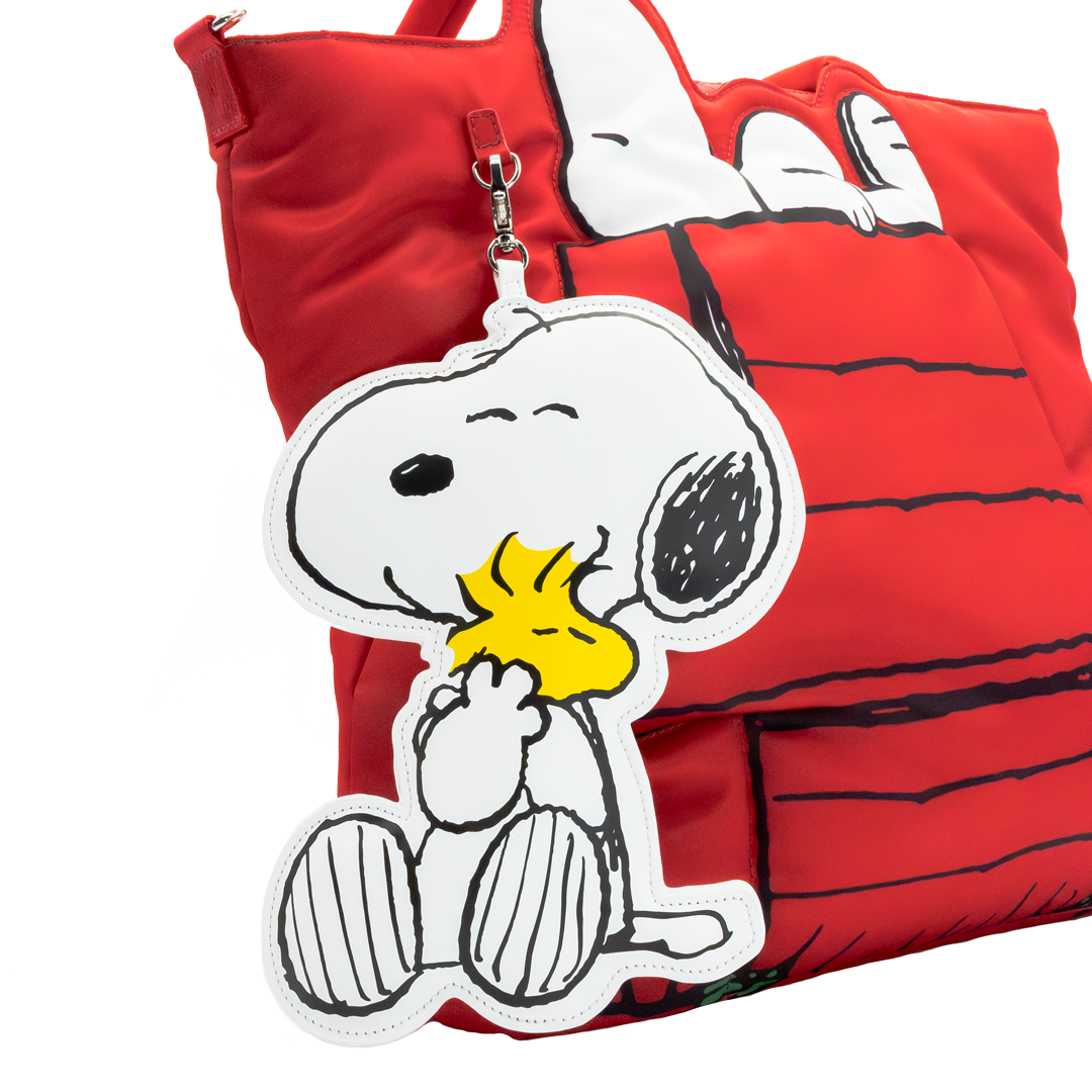Peanuts 75th Anniversary Snoopy & Woodstock Oversized Padded Bag Charm