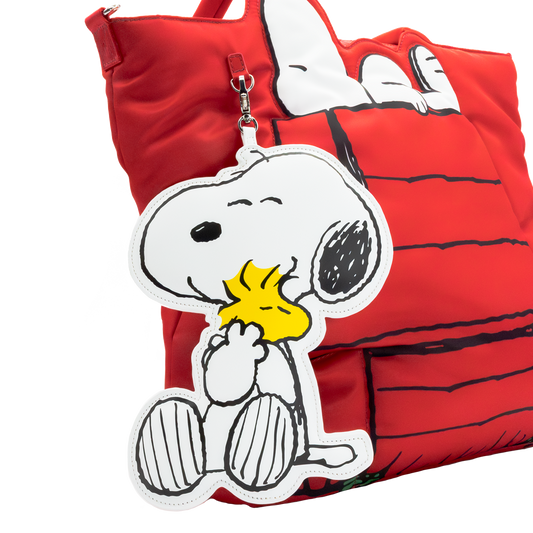Peanuts 75th Anniversary Snoopy & Woodstock Oversized Padded Bag Charm