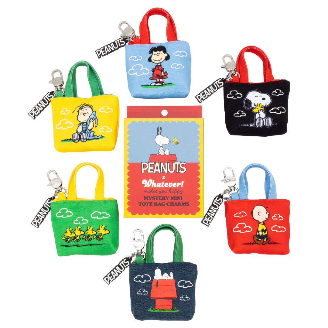 Peanuts 75th Anniversary Mystery Box “In Clouds” Mini Tote Bag Charms