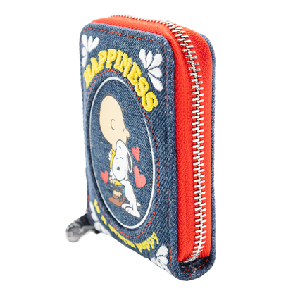Peanuts 75th Anniversary “Happiness Is a Warm Puppy” Denim Accordion Wallet