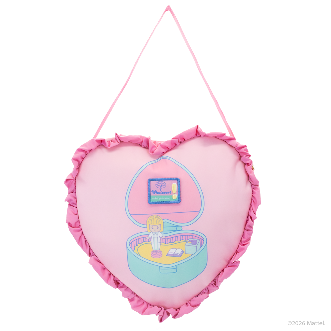 Polly Pocket™ Oversized Heart Shaped Padded Nylon Tote Bag