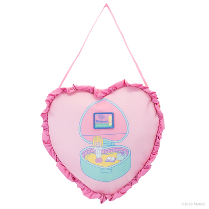 Polly Pocket™ Oversized Heart Shaped Padded Nylon Tote Bag