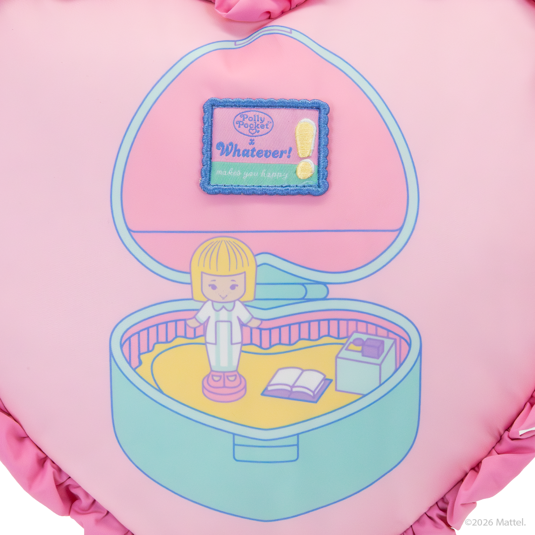 Polly Pocket™ Oversized Heart Shaped Padded Nylon Tote Bag