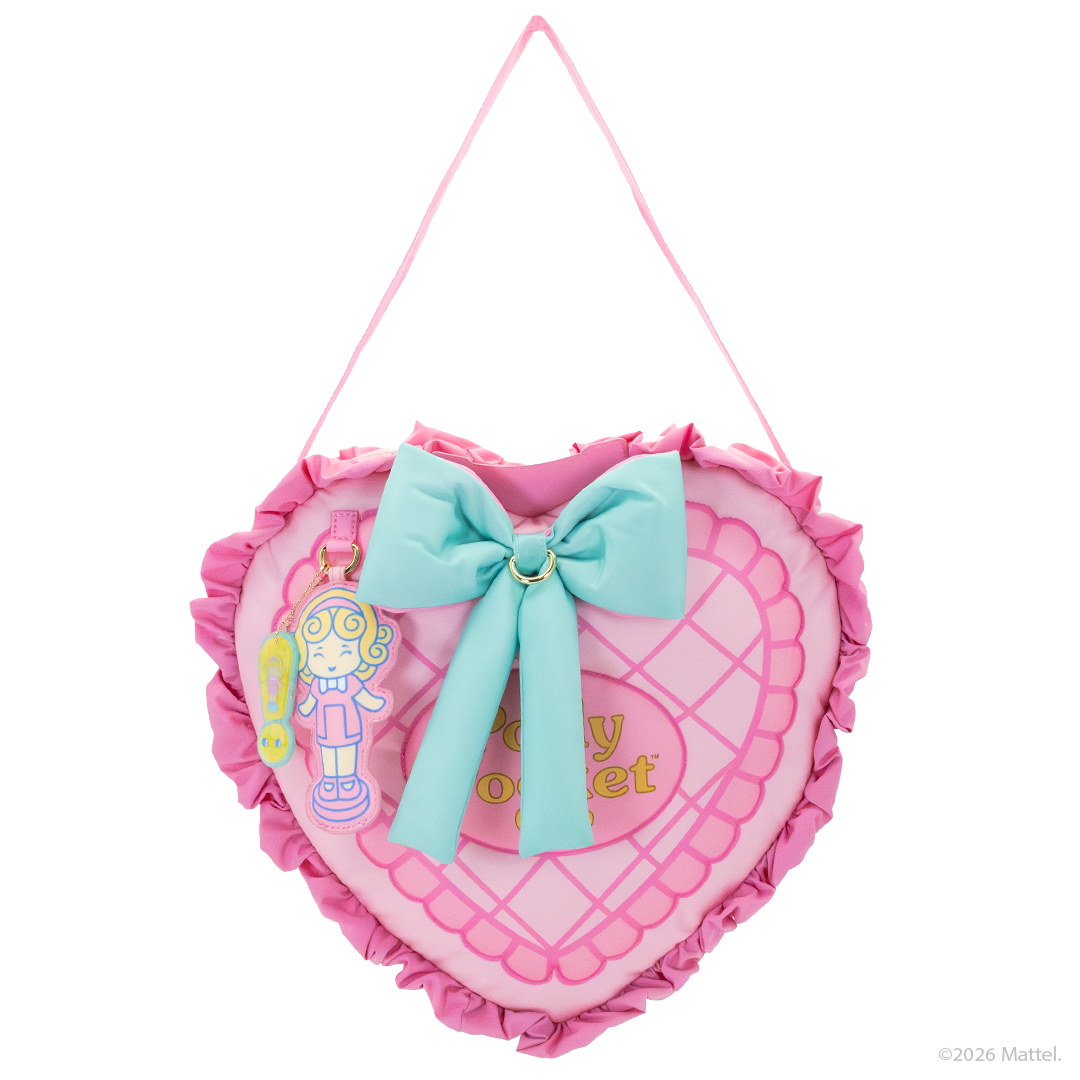 Polly Pocket™ Oversized Heart Shaped Padded Nylon Tote Bag
