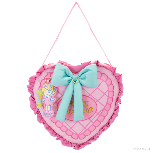 Polly Pocket™ Oversized Heart Shaped Padded Nylon Tote Bag