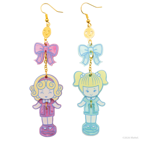 Polly Pocket BFF Hinged Layered Acrylic Earrings