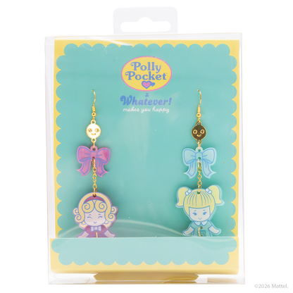 Polly Pocket BFF Hinged Layered Acrylic Earrings