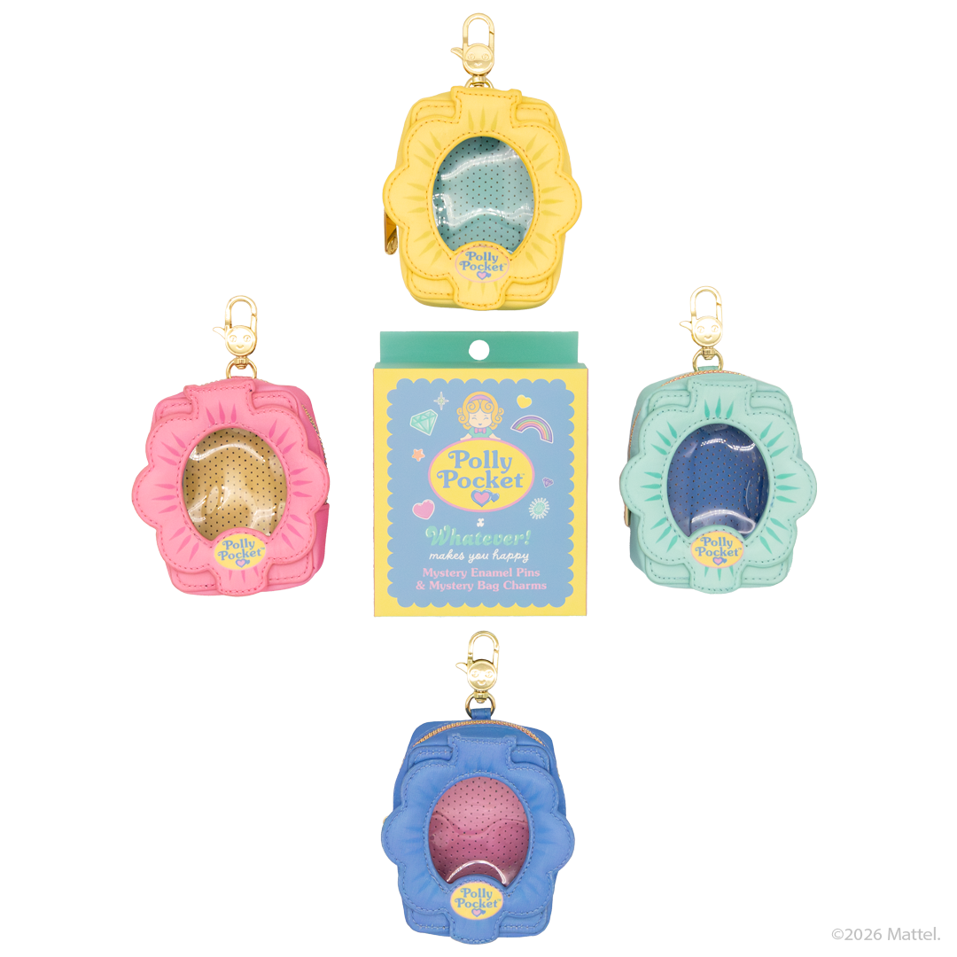 Polly Pocket™ Double Blind Enamel Pin & Mini ITA Bag Charms