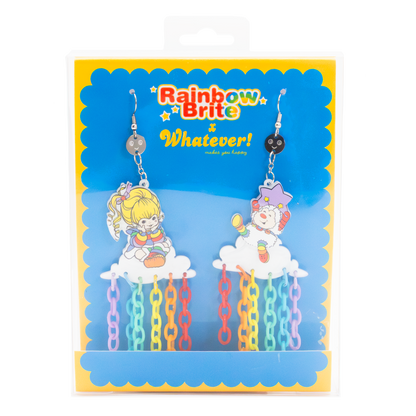 Rainbow Brite Dangle Rainbow Acrylic Earrings