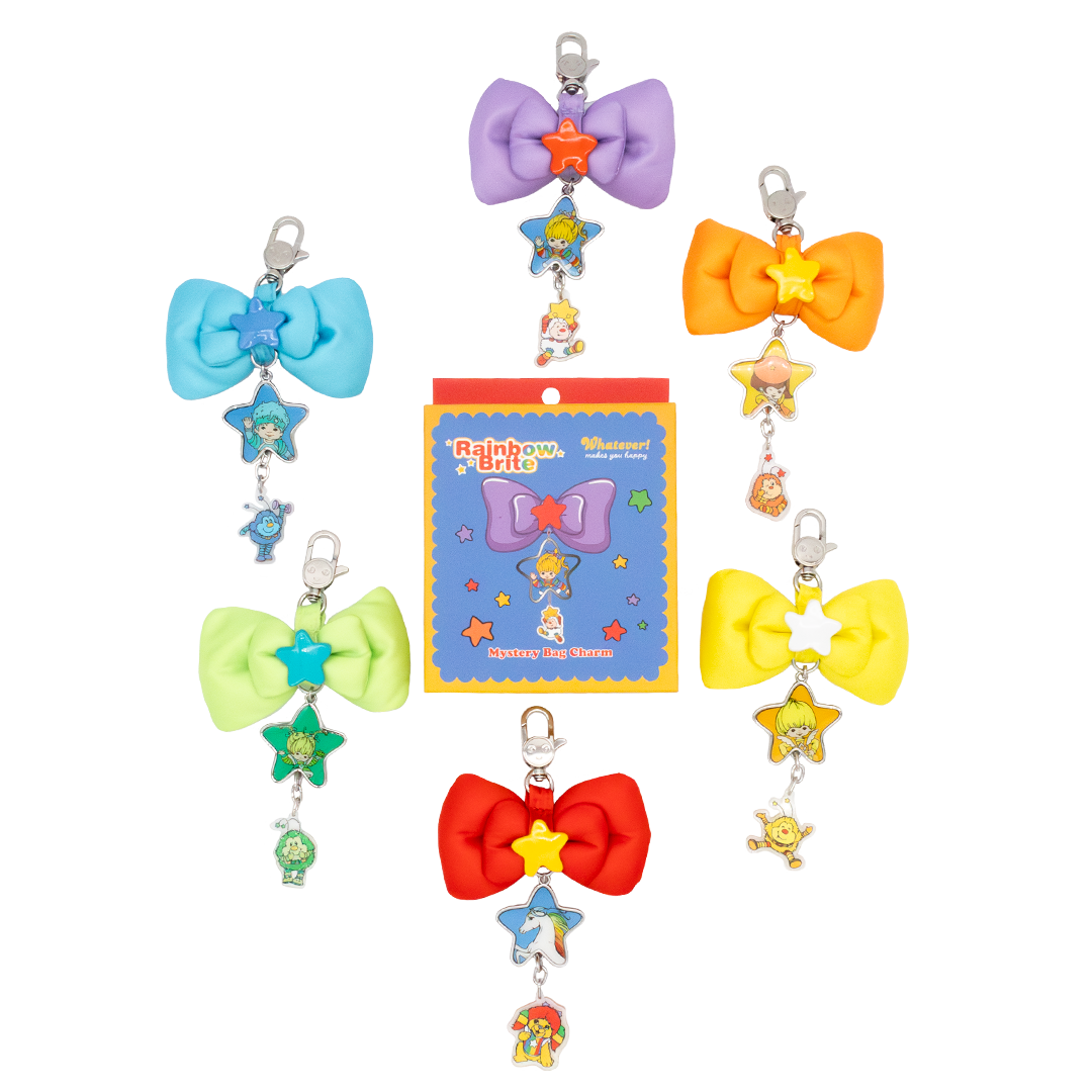 Rainbow Brite Mystery Box Puffy Bow Bag Charms