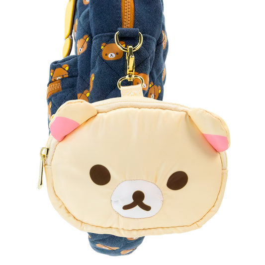 Rilakkuma Kirolakkuma Padded Nylon Mini Crossbody Bag