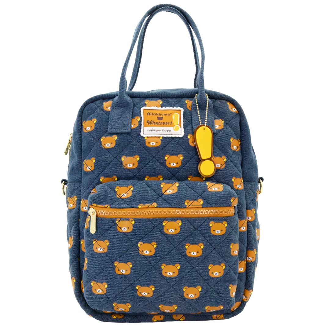 Rilakkuma Quilted Reversible Convertible Square Bag