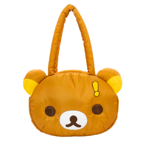 Rilakkuma Head Padded Nylon Tote Bag