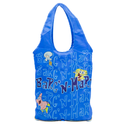 Spongebob Barg N Mart Reusable Collapsable Shopping Tote