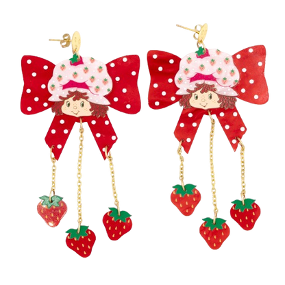 Strawberry Shortcake™ Bow Berries Acrylic Earrings