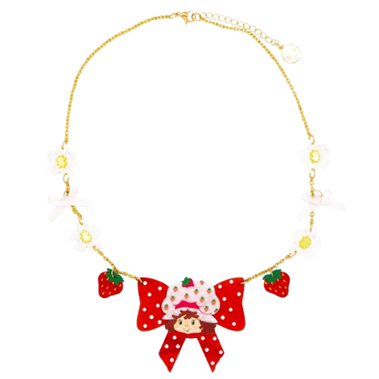 Strawberry Shortcake™ Berry Bow Acrylic Necklace
