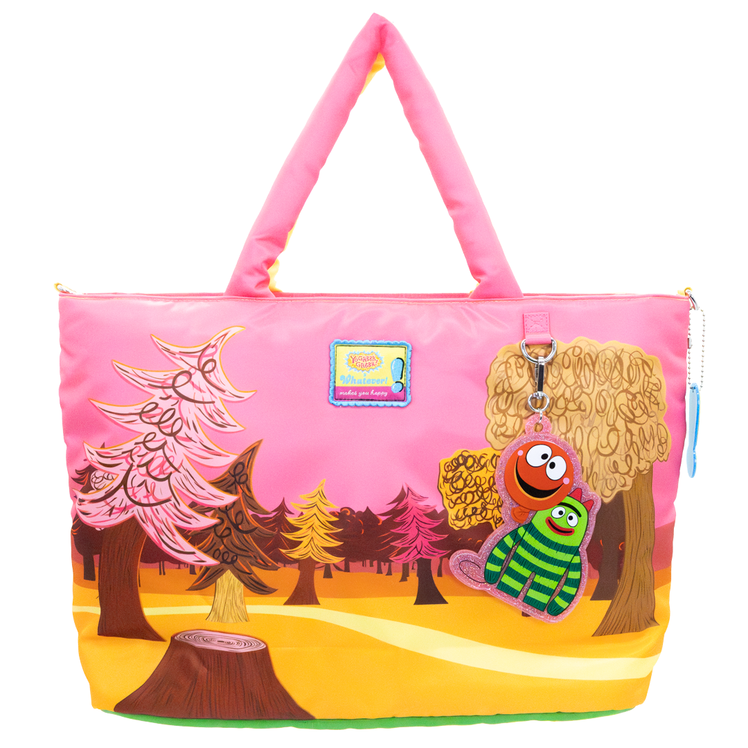Yo Gabba Gabba Lands Double Sided Puffy Tote Bag