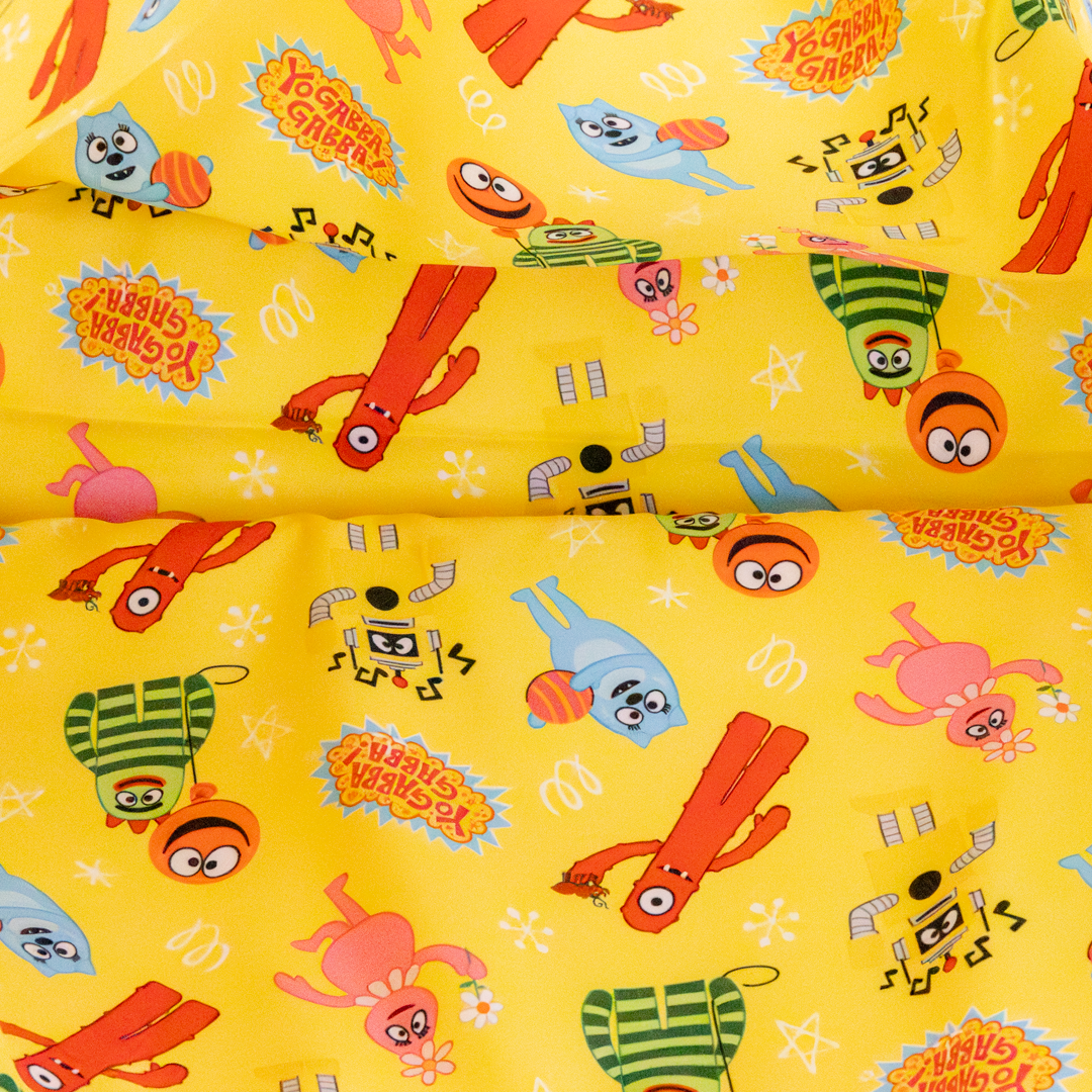 Yo Gabba Gabba Lands Double Sided Puffy Tote Bag