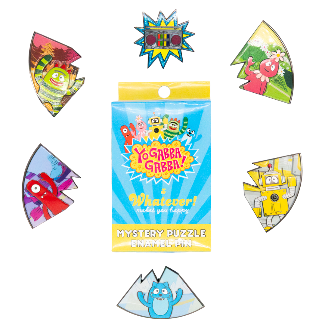 Yo Gabba Gabba Mystery Box Gabba Land Puzzle Enamel Pins